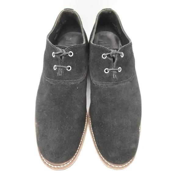 Helm Black Suede Leather Dress Casual Lace Up Oxfords Shoes Men\'s 10.5 D main image 8